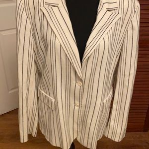 Express black and white blazer